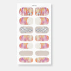 Gradient Ombre Nail Wraps With Rhinestone Accents – Korean nail care (view 1)