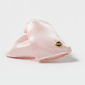 Pink Velvet Hair Claw With Gold Charm – hair accessories (view 1)