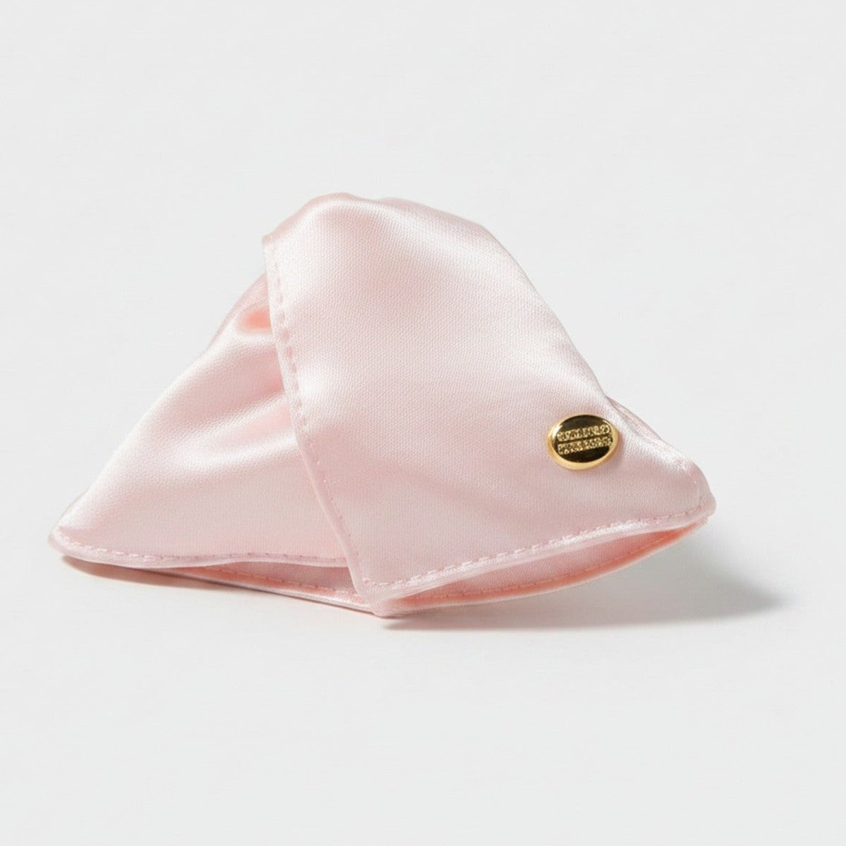 Pink Velvet Hair Claw With Gold Charm – hair accessories (view 1)