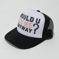Black And White Mesh Trucker Cap – apparel accessories (view 1)