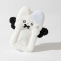 Fuzzy Cat Photo Frame Charm - White