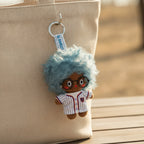 Cartoon Mix Animal Doll Keychain - Haze Blue&Brown Skin