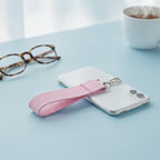 Textured Keychain Pouch Kit - Silver Hook Pink