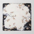 Delicate Floral Square Scarf - Cream Floral
