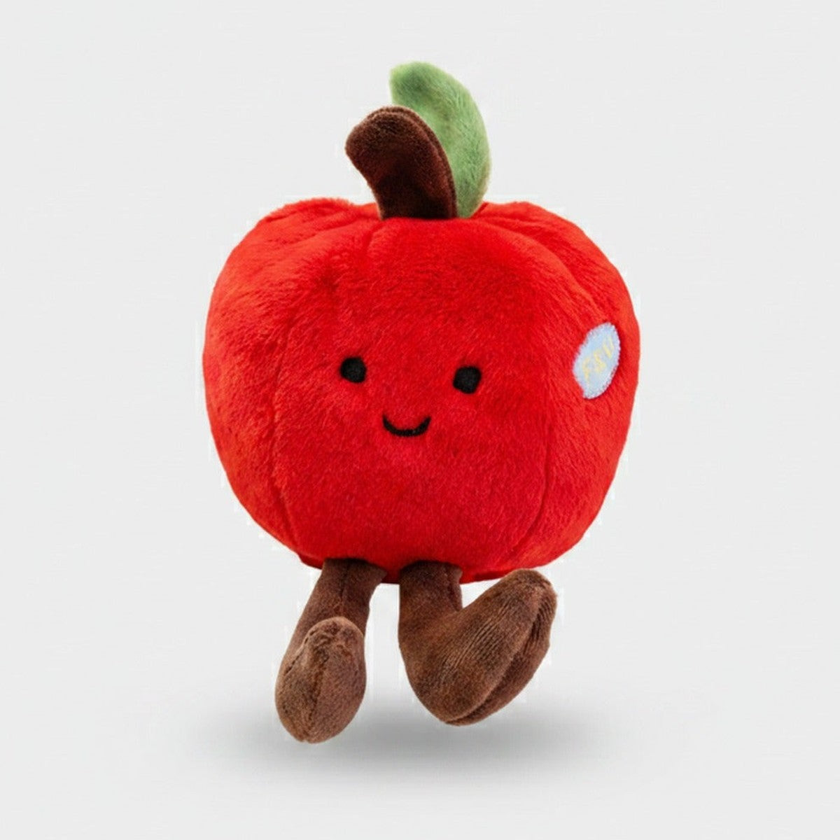 Red Apple Plush Toy With Leaf Charm – novelty & toys (view 1)