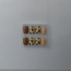 Leopard Print Nail Set - Chocolate Leopard