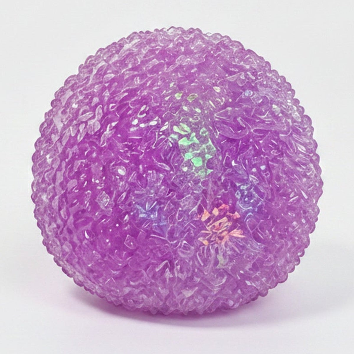 Sparkling Texture Squishy Ball - Purple
