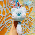 Bell Cat Plush Keychain Cute Bag Charm Gift Toy - Blue