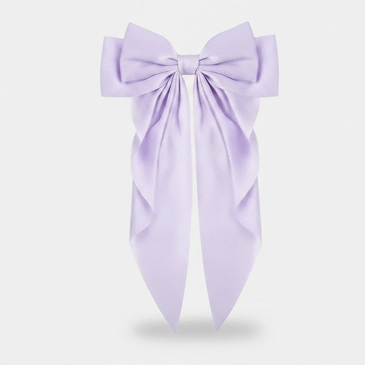 Leopard Bow Hair Claw - Purple