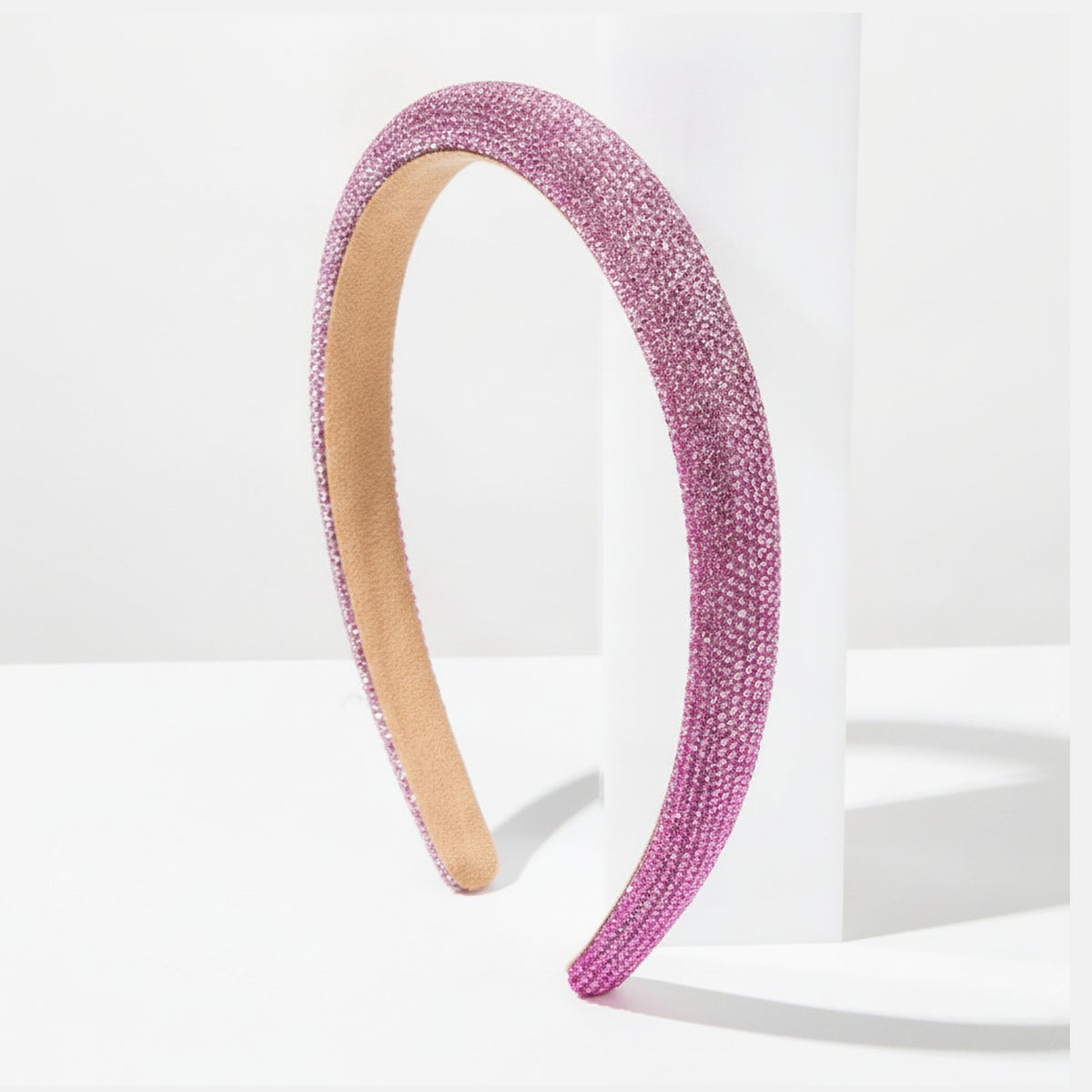 Glitter Padded Headband - Pink – hair accessories (view 1)