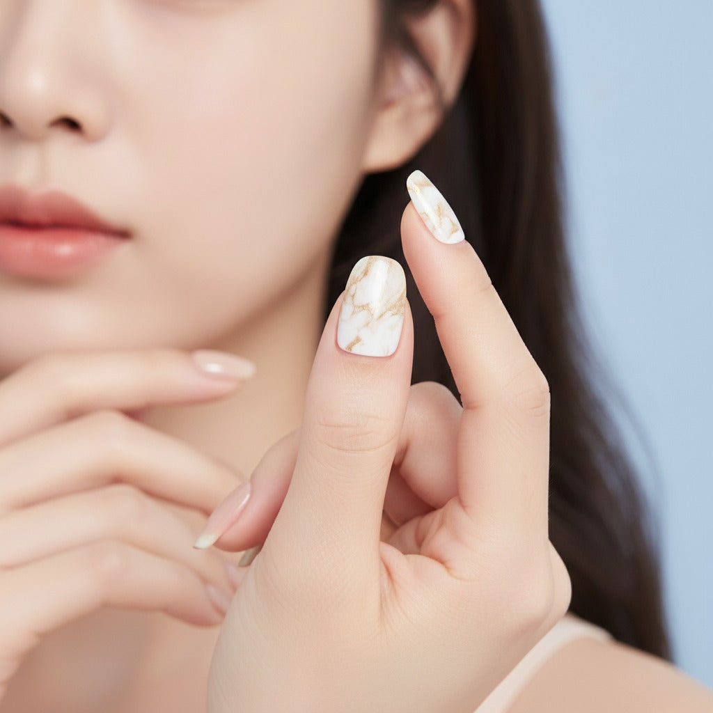 Marble Nail Set Kit - Taupe & Marble