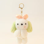 Adorable Fluffy Animal Plush Keychain – novelty & toys (view 1)