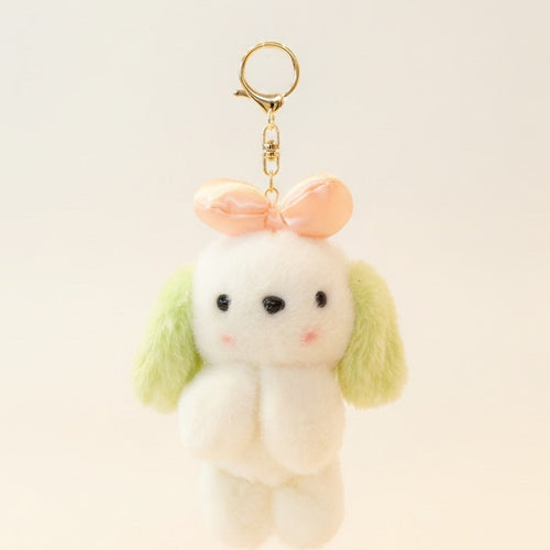 Adorable Fluffy Animal Plush Keychain – novelty & toys (view 1)