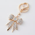 Sparkle Bow Keychain Charm - Gold