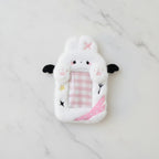 Fuzzy Angel Cat Cup Charm - Pink