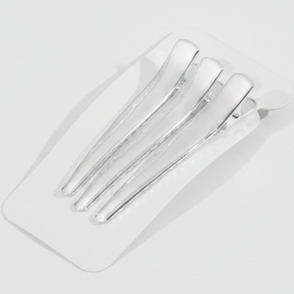 Minimalist Rectangle Hair Clips Trio Set – hair accessories (view 1)