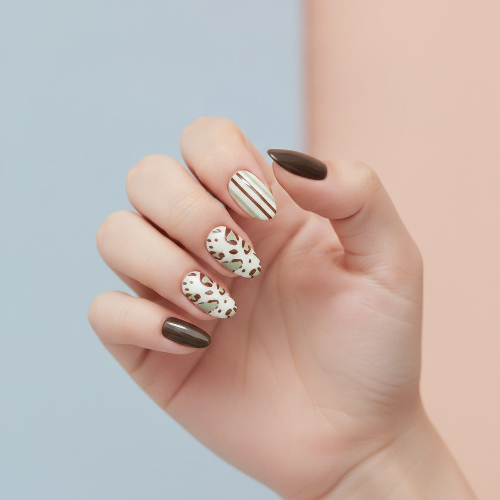 Autumn Leaf Press-On Nail Set - Type 18