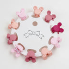 Flower Hair Clips Set - Pink Mickey – hair accessories (view 1)