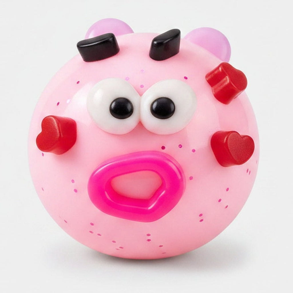 Smiley Face Mood Squishy - Pink