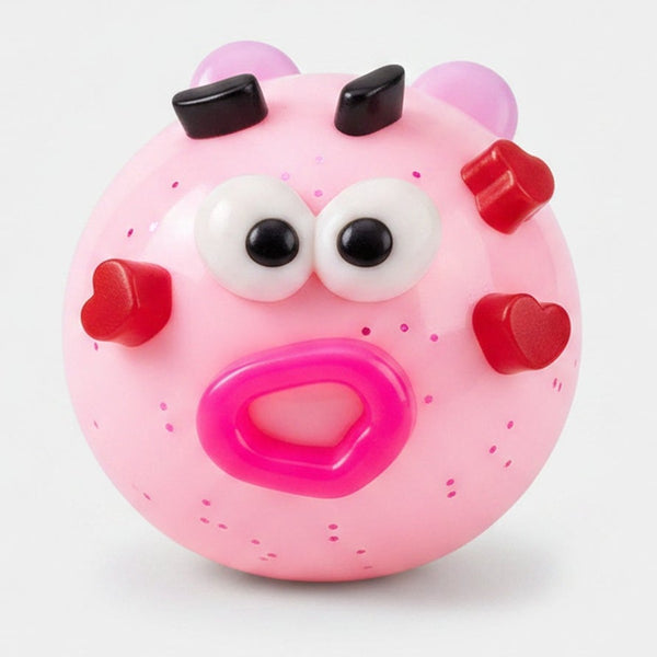 Smiley Face Mood Squishy - Pink
