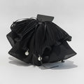Pleated Flower Hair Claw Clip Pearl - Chiffon Butterfly Hair Clip Black – hair accessories (view 1)