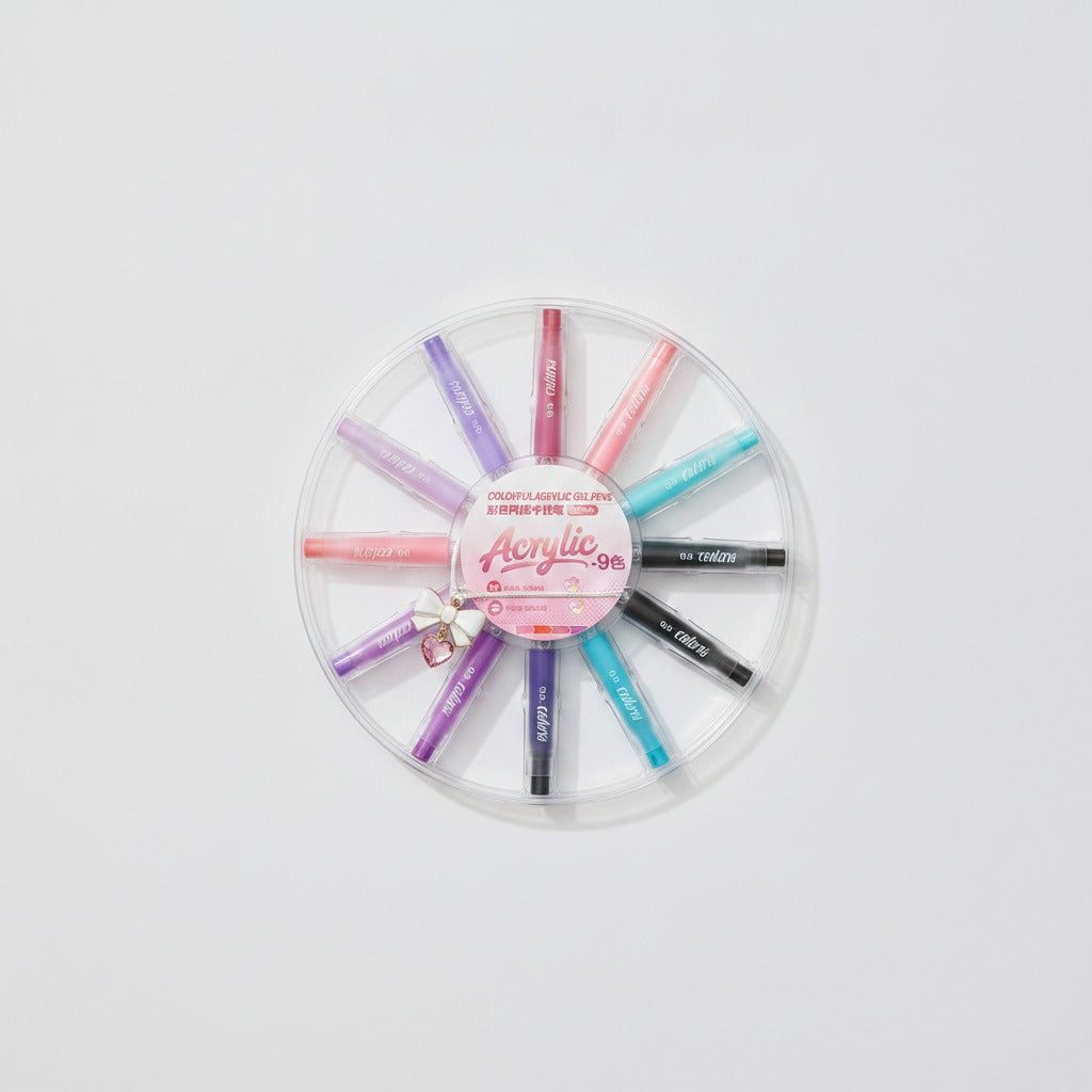 Colorful Acrylic Gel Pen Set - Type 1