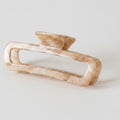 Tortoiseshell Rectangular Hair Claw Clip – hair accessories (view 1)