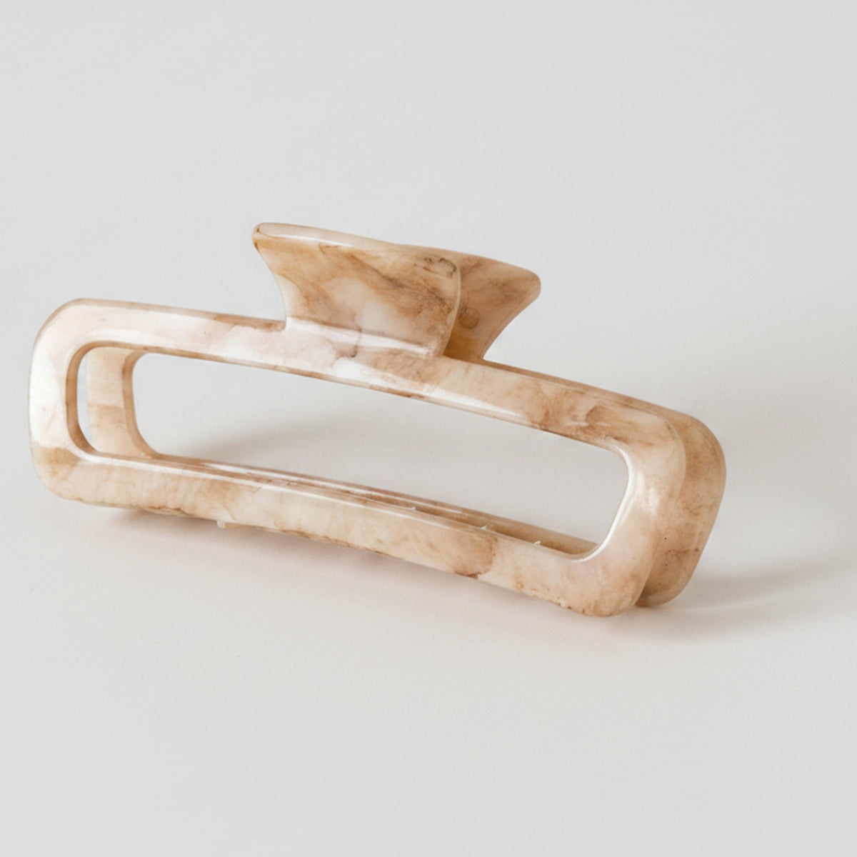 Tortoiseshell Rectangular Hair Claw Clip – hair accessories (view 1)