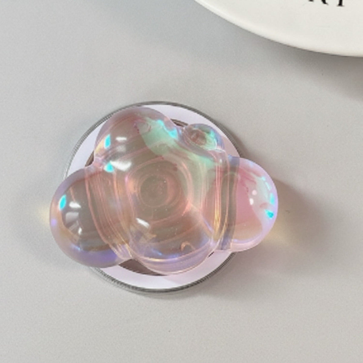 Holographic Cloud Phone Grip - Pink