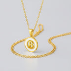 Initial Pendant Necklace - Gold B