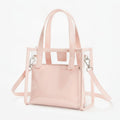 Clear Panel Mini Tote Bag - Blush Pink