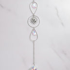 Celestial Crystal Car Charm - Silver Premium