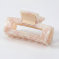 Tortoiseshell Beaded Hair Claw Clip - Floral Lavender 7.8cm – hair accessories (view 1)