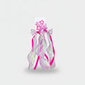 Star Charm Ballet Ponytail Clip Set Rose Red