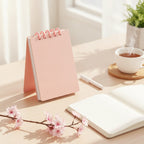 Spiral Lined Mini Notepad - Cherry Pink