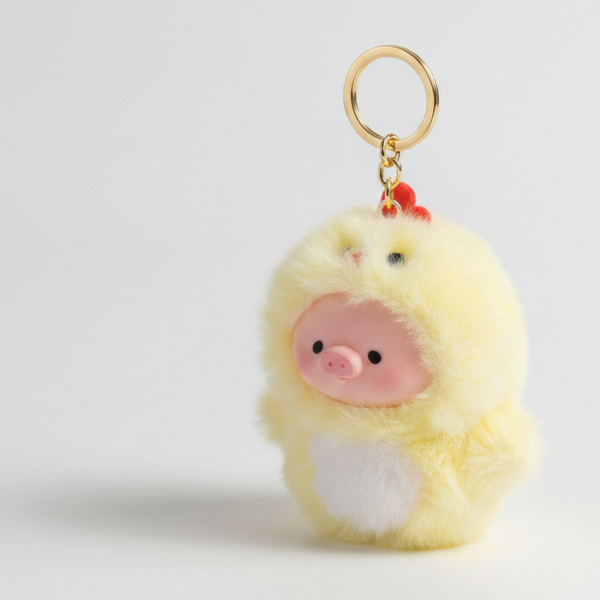 Fluffy Pig Chick Costume Keychain – novelty & toys (view 1)