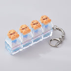 Angry Cookie Keychain - Clear Base Cookie