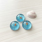 Goldfish Glitter Keychain Set - Blue