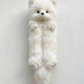 Cute little fox plush pencil case - White