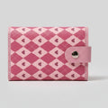 Pink Argyle Heart Trifold Card Wallet – bags & wallets (view 1)