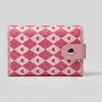 Pink Argyle Heart Trifold Card Wallet – bags & wallets (view 1)