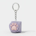 Paw Print Pop It Keychain - Pastel Mix