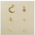 Celestial Gold Hair Clip Charm Set Gold