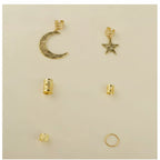 Celestial Gold Hair Clip Charm Set Gold
