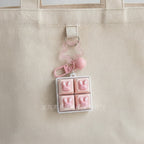 Cute Critter Keychain Set - Pink Bunny