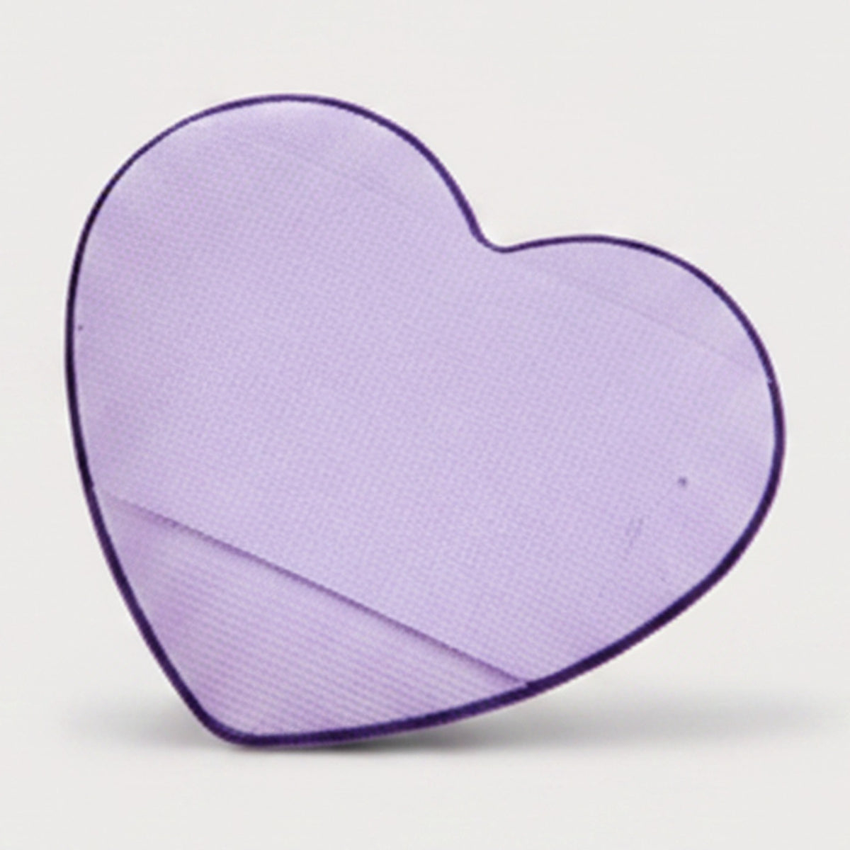 Purple Heart-Shaped Makeup Setting Sponge – Korean beauty tool (view 1)