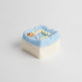 Fluffy Cake Slice Squishy - Blue