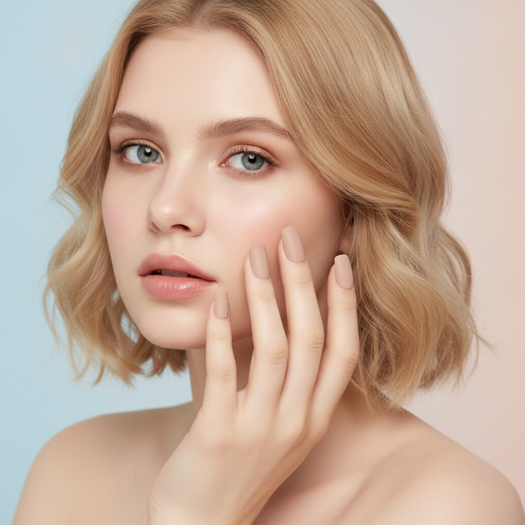 Gel Nails Press-On Set - Nude