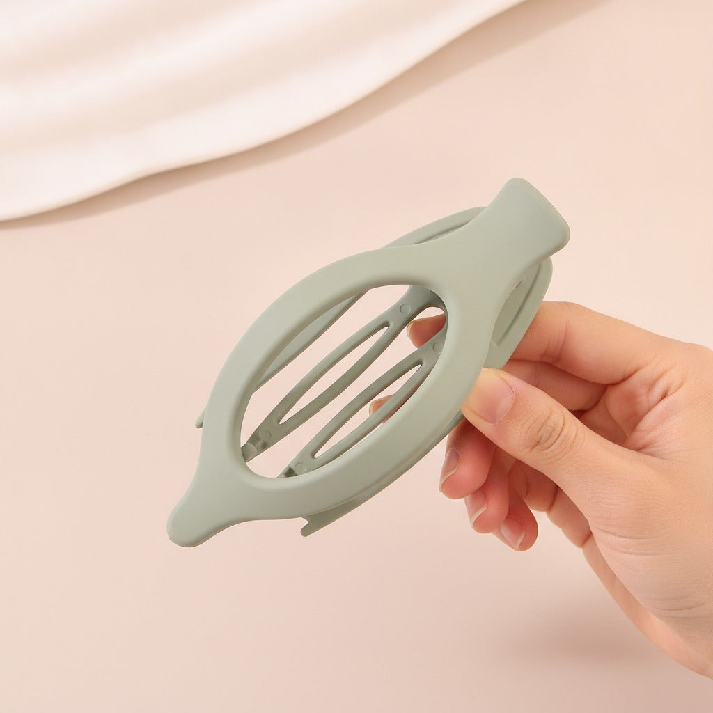 Pointed Duck Claw Hair Clip - Soft Blue