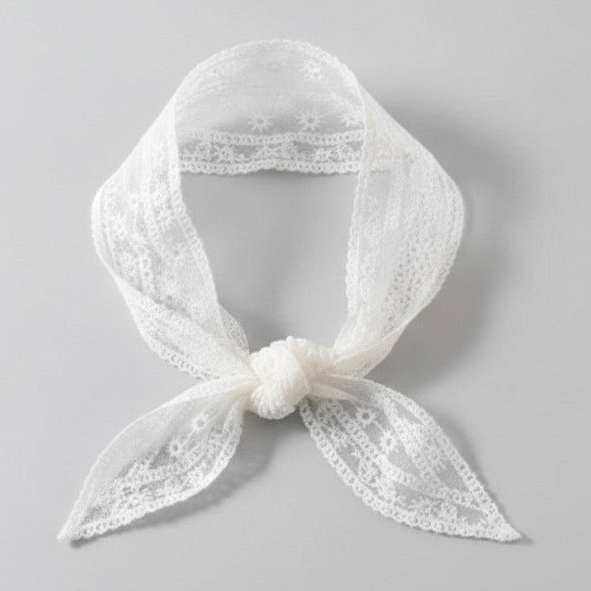 Embroidered Floral Mini Bonnet Headwrap - Sunflower – hair accessories (view 1)